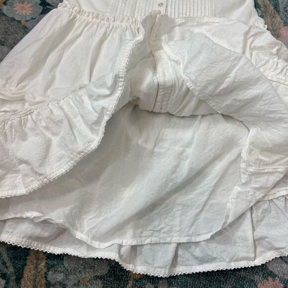 Free People Desert Days Dress Mini Small White Halter Strappy Button Front Boho - Picture 12 of 16